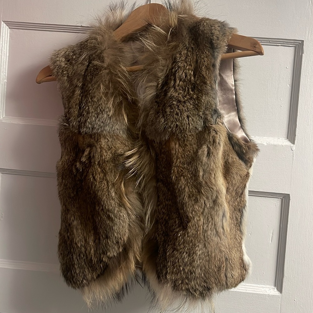 Rabbit Fur Vest Size 7